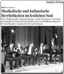 Jungfrau Zeitung, 29. September 2013