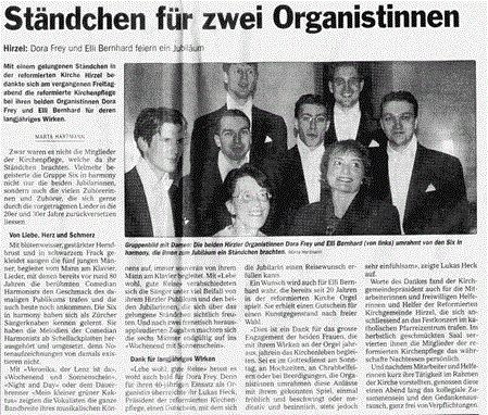 Zürichsee-Zeitungen, 1. November 1999