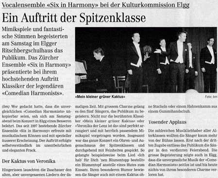 Elgger Tagblatt, 12. November 2007